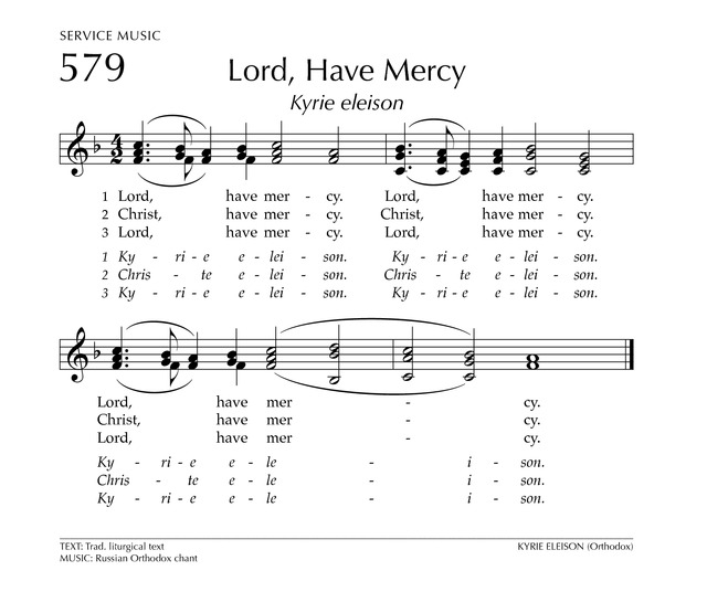 Glory to God: the Presbyterian Hymnal page 731