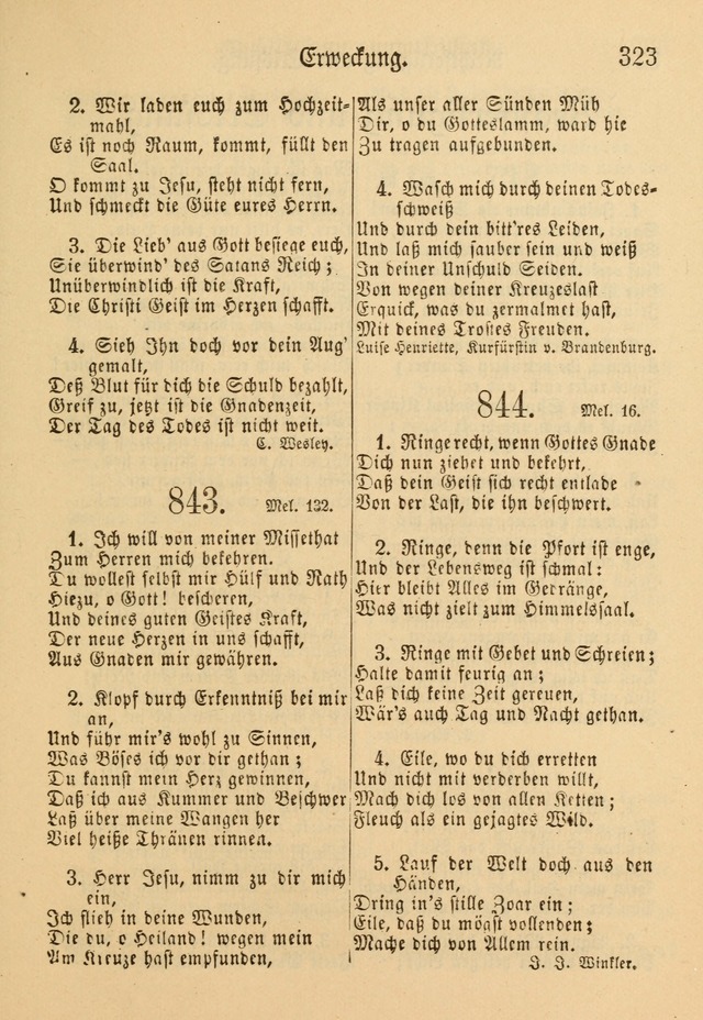 Gesangbuch der Evangelischen Brüdergemeinen in Nord Amerika (Neue vermehrte Aufl.) page 447