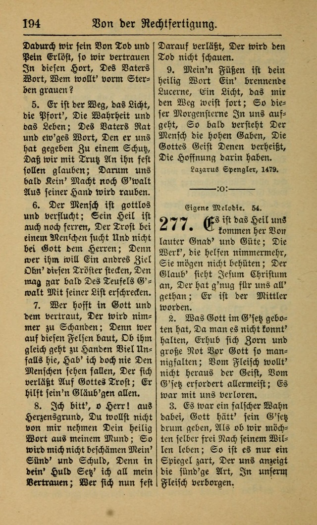 Gesangbuch für Gemeinden des Evangelisch-Lutherischen Bekenntnisses (14th ed.) page 194