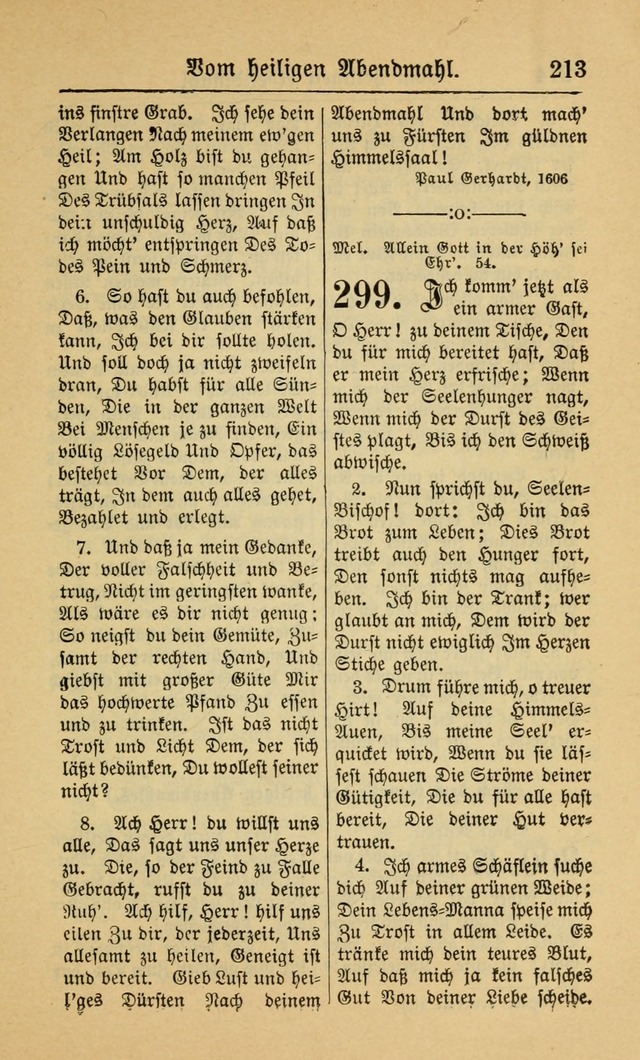 Gesangbuch für Gemeinden des Evangelisch-Lutherischen Bekenntnisses (14th ed.) page 213
