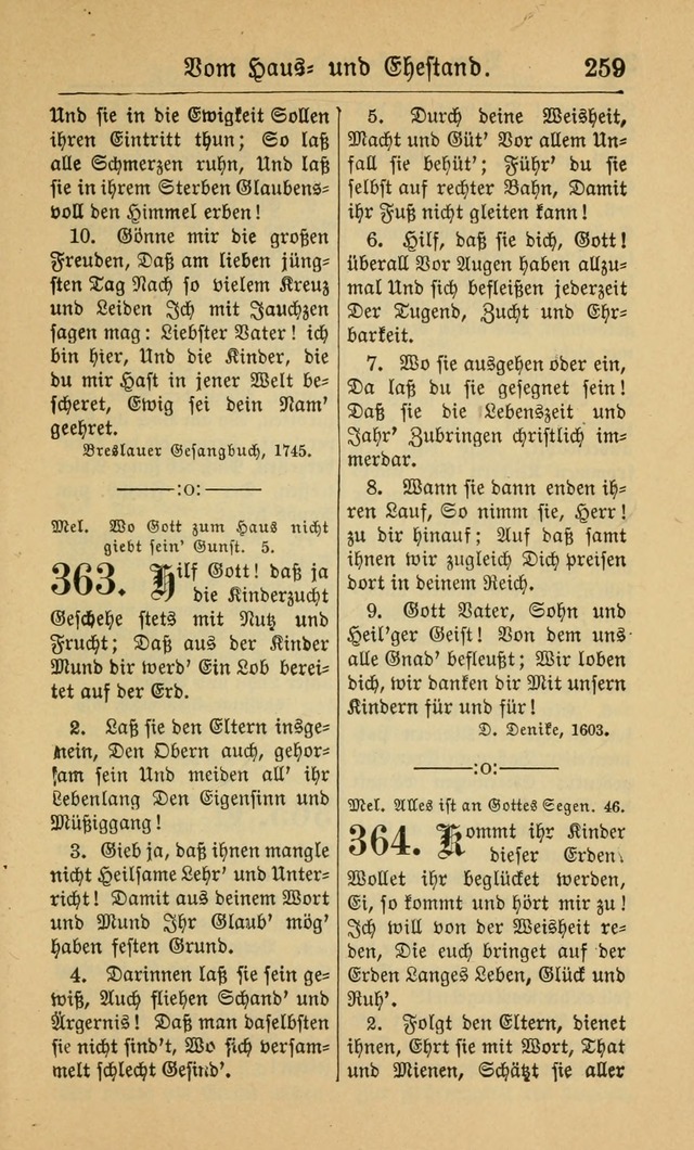 Gesangbuch für Gemeinden des Evangelisch-Lutherischen Bekenntnisses (14th ed.) page 259