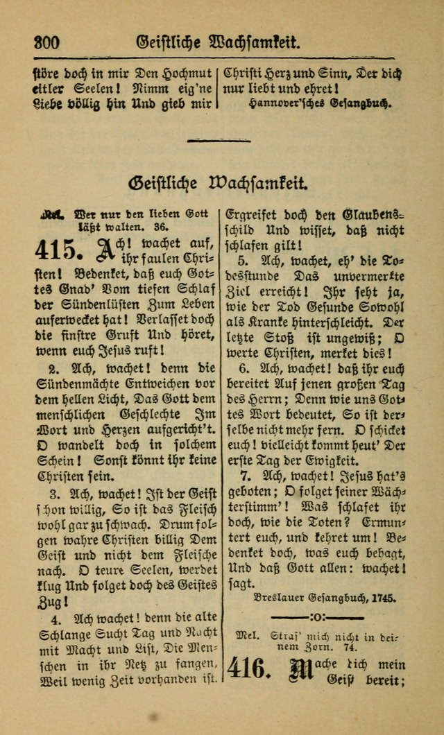 Gesangbuch für Gemeinden des Evangelisch-Lutherischen Bekenntnisses (14th ed.) page 300