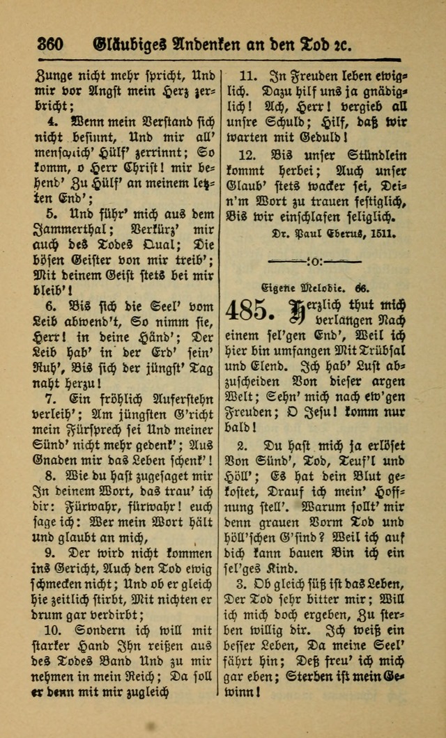 Gesangbuch für Gemeinden des Evangelisch-Lutherischen Bekenntnisses (14th ed.) page 360
