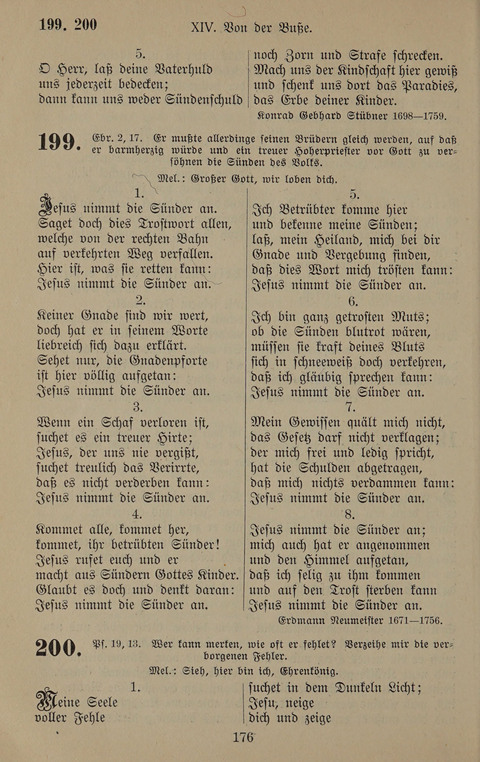 Gesangbuch: zum gottesdienstlichen und häuslichen Gebrauch in Evangelischen Mennoniten-Gemeinden (3rd ed.) page 176
