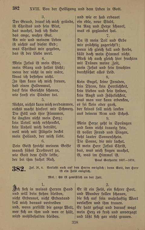 Gesangbuch: zum gottesdienstlichen und häuslichen Gebrauch in Evangelischen Mennoniten-Gemeinden (3rd ed.) page 358