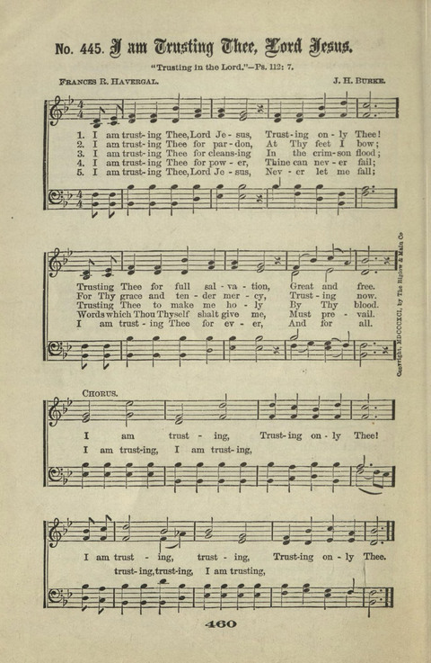 Gospel Hymns Nos To I Am Trusting Thee Lord Jesus Hymnary Org