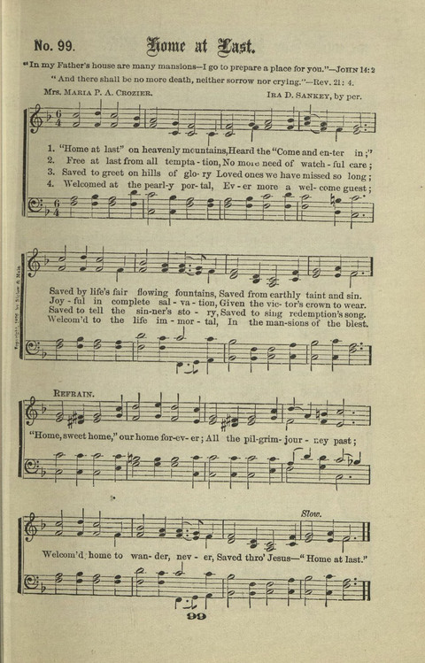 Gospel Hymns Nos. 1 to 6 page 99