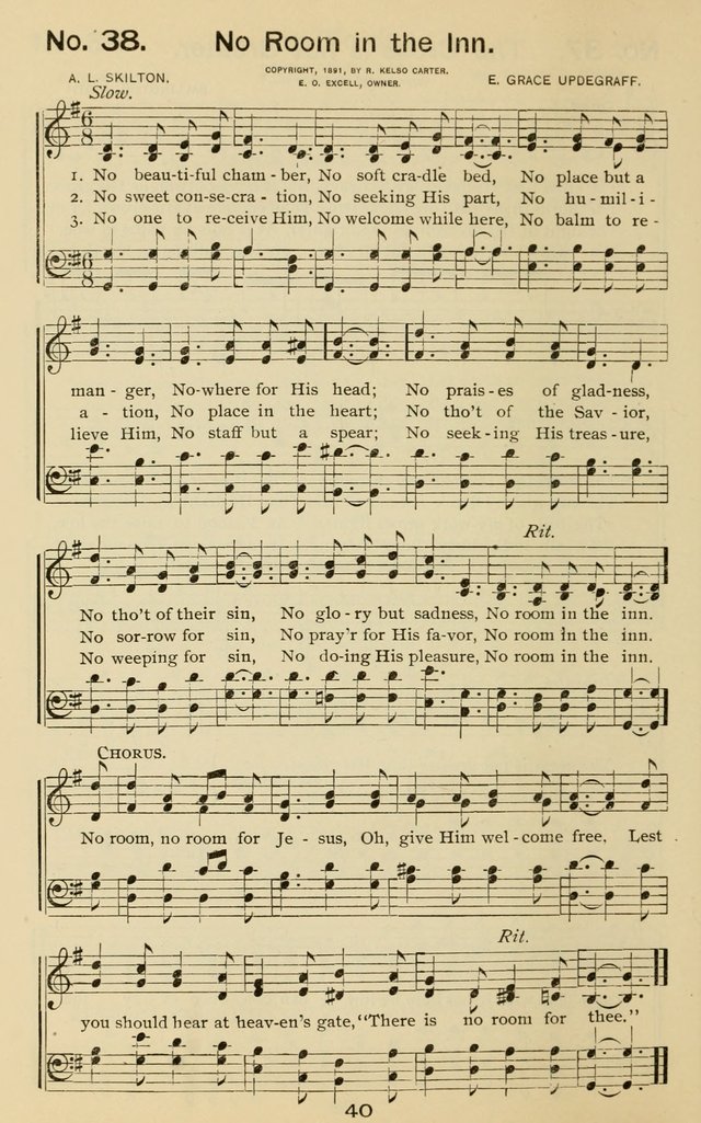 The Gospel Hymnal: for Sunday school and church work page 40