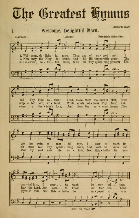 The Greatest Hymns page 1