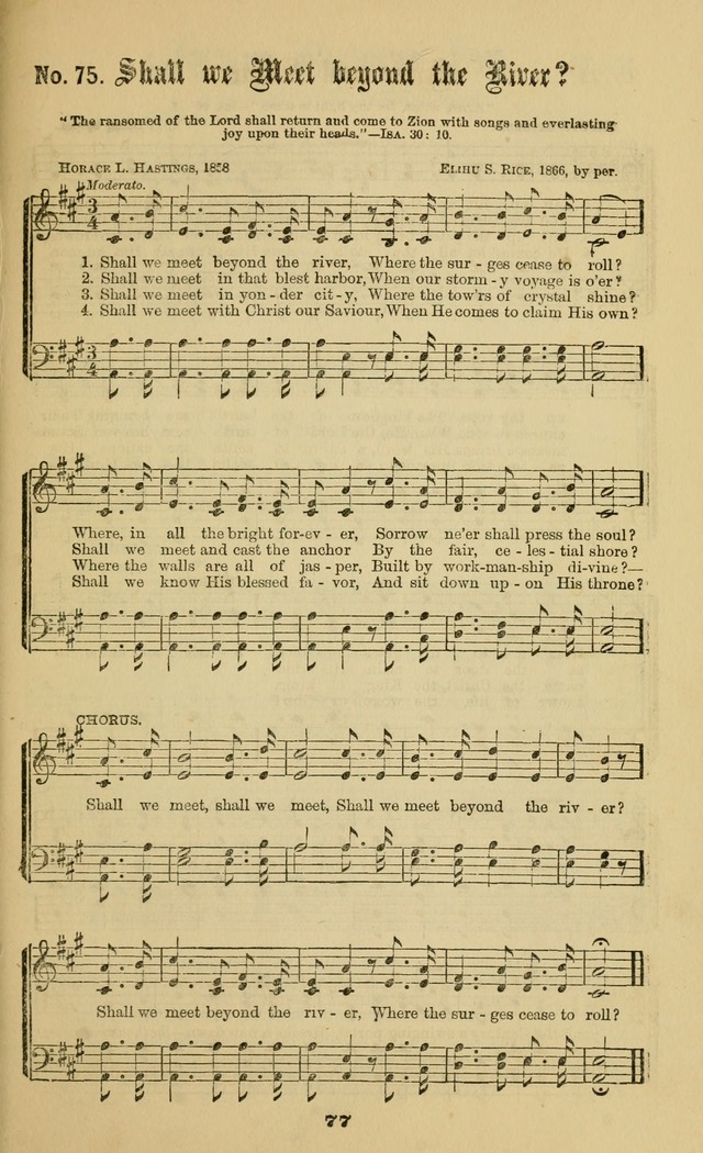 Gospel Hymns No. 2: as used by them in gospel meetings page 77