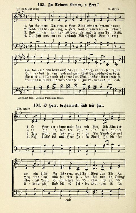 Glockenklänge: eine Liedersammlung für Sonntagschulen und Jugendvereine page 98