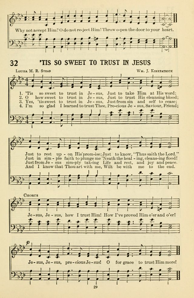 Gospel Melodies and Evangelistic Hymns page 29