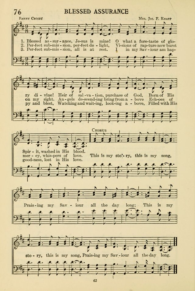 Gospel Melodies and Evangelistic Hymns page 62