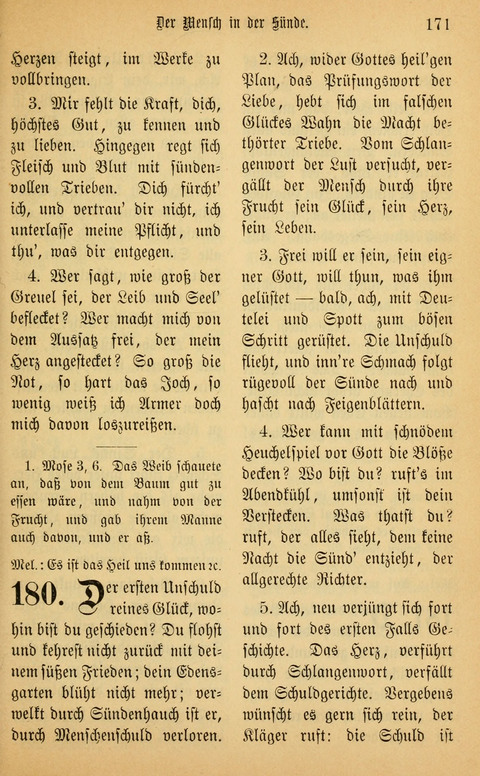 Gesangbuch in Mennoniten-Gemeinden in Kirche und Haus (4th ed.) page 171