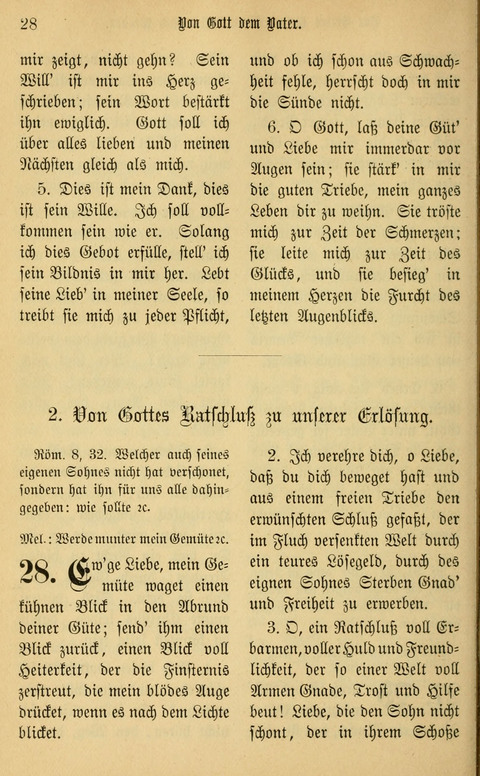 Gesangbuch in Mennoniten-Gemeinden in Kirche und Haus (4th ed.) page 28