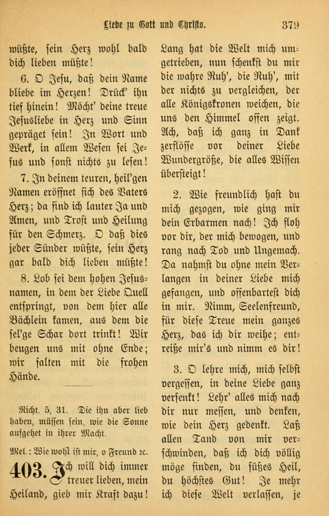 Gesangbuch in Mennoniten-Gemeinden in Kirche und Haus (4th ed.) page 379