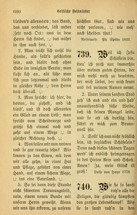 Gesangbuch in Mennoniten-Gemeinden in Kirche und Haus (4th ed.) page 660
