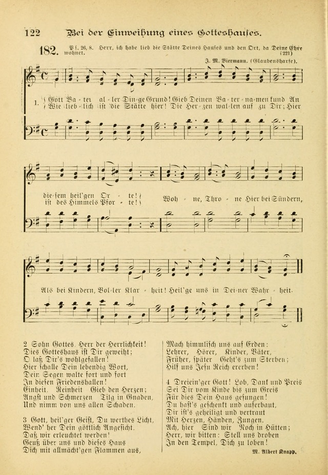 Gesangbuch mit Noten: herausgegeben von der Allgemeinen Conferenz der Mennoniten von Nord-Amerika (3rd. Aufl.) page 122