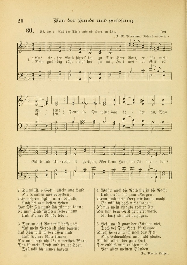Gesangbuch mit Noten: herausgegeben von der Allgemeinen Conferenz der Mennoniten von Nord-Amerika (3rd. Aufl.) page 20