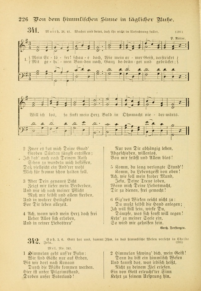 Gesangbuch mit Noten: herausgegeben von der Allgemeinen Conferenz der Mennoniten von Nord-Amerika (3rd. Aufl.) page 226