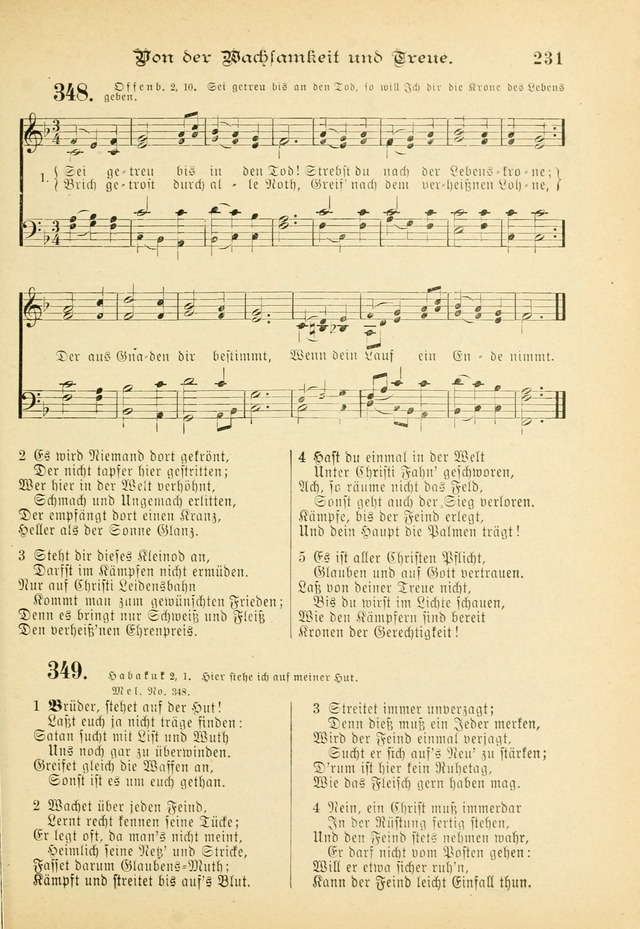 Gesangbuch mit Noten: herausgegeben von der Allgemeinen Conferenz der Mennoniten von Nord-Amerika (3rd. Aufl.) page 231