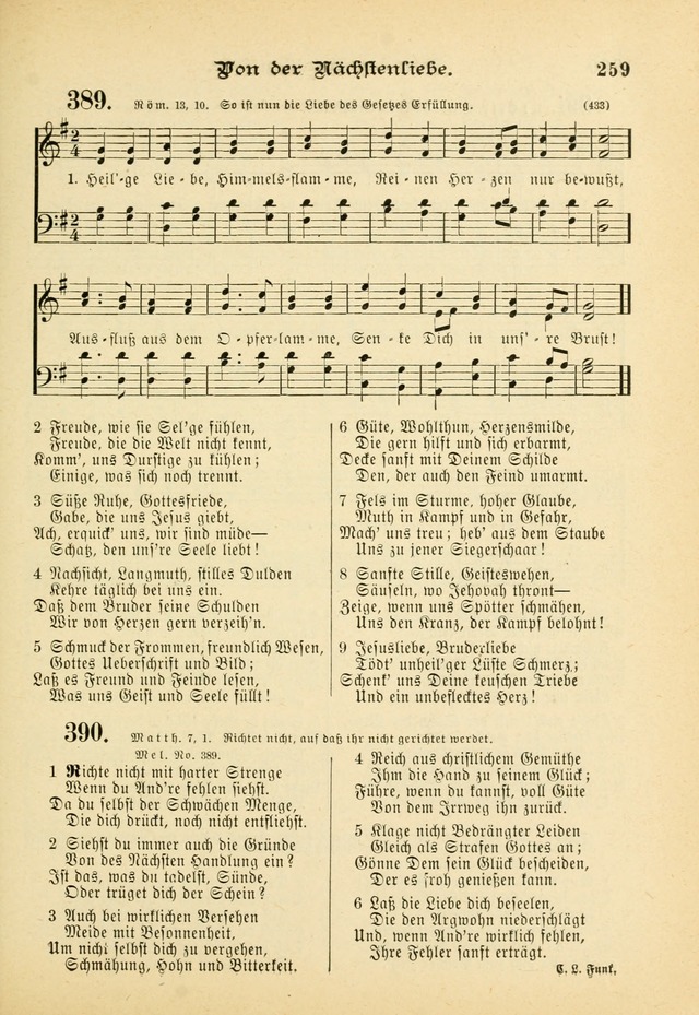 Gesangbuch mit Noten: herausgegeben von der Allgemeinen Conferenz der Mennoniten von Nord-Amerika (3rd. Aufl.) page 259
