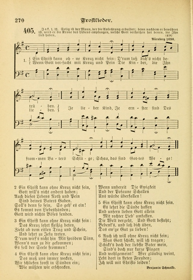 Gesangbuch mit Noten: herausgegeben von der Allgemeinen Conferenz der Mennoniten von Nord-Amerika (3rd. Aufl.) page 270