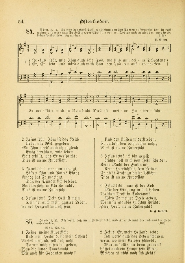Gesangbuch mit Noten: herausgegeben von der Allgemeinen Conferenz der Mennoniten von Nord-Amerika (3rd. Aufl.) page 54
