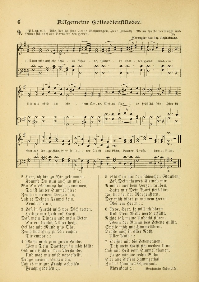 Gesangbuch mit Noten: herausgegeben von der Allgemeinen Conferenz der Mennoniten von Nord-Amerika (3rd. Aufl.) page 6