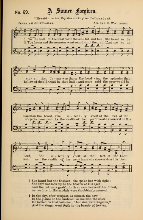 Gospel Melodies New and Old: For use in the Universalist Church page 69