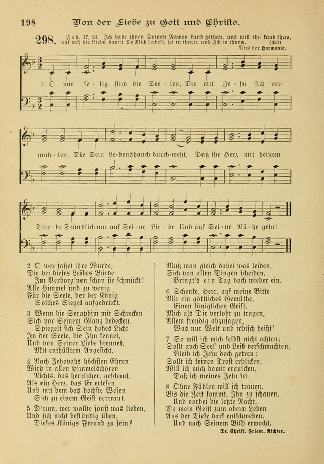 Gesangbuch mit Noten: herausgegeben von der Allgemeinen Conferenz der Mennoniten von Nord-Amerika page 198