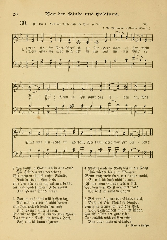 Gesangbuch mit Noten: herausgegeben von der Allgemeinen Conferenz der Mennoniten von Nord-Amerika page 20