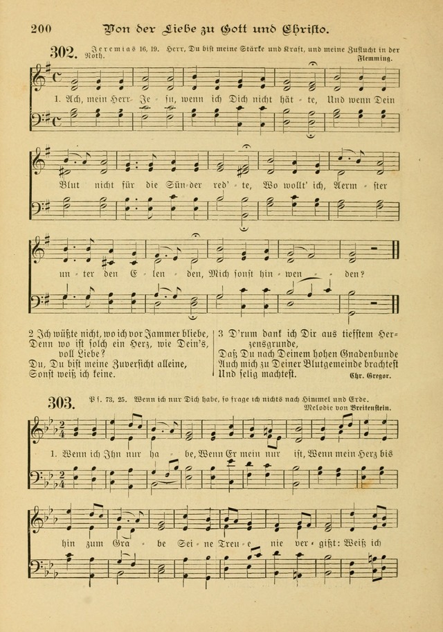 Gesangbuch mit Noten: herausgegeben von der Allgemeinen Conferenz der Mennoniten von Nord-Amerika page 200