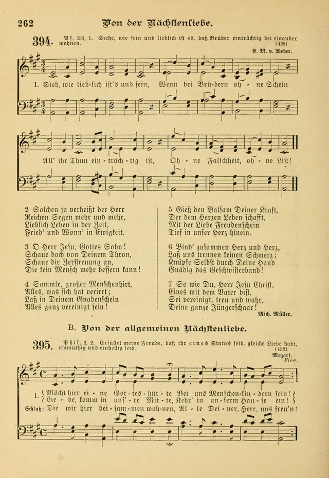 Gesangbuch mit Noten: herausgegeben von der Allgemeinen Conferenz der Mennoniten von Nord-Amerika page 262