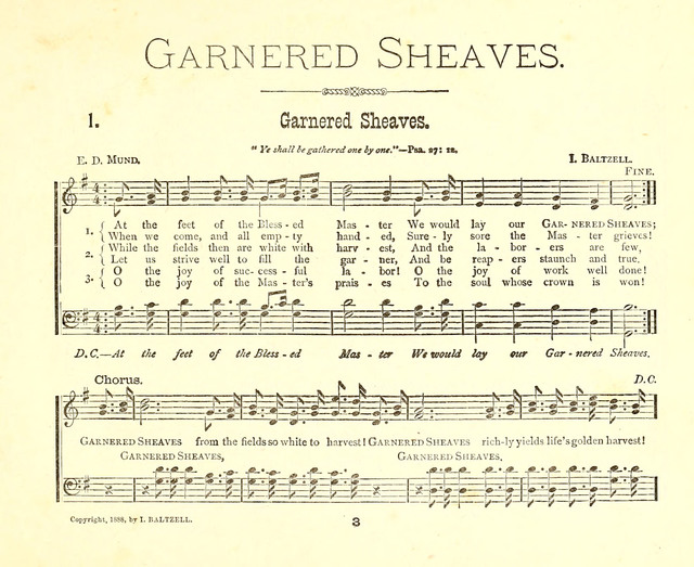 Garnered Sheaves page 1