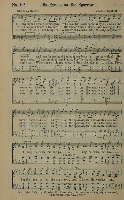 The Gospel in Song: as used in the Anderson Gospel Crusades page 196