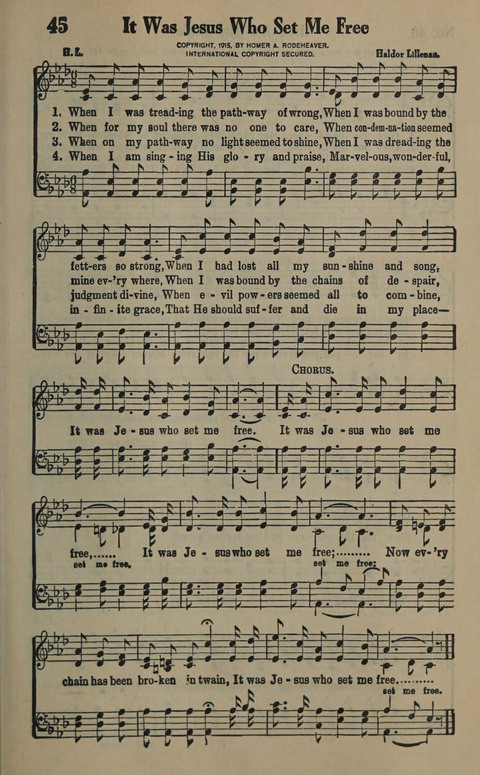 The Gospel in Song: as used in the Anderson Gospel Crusades page 49