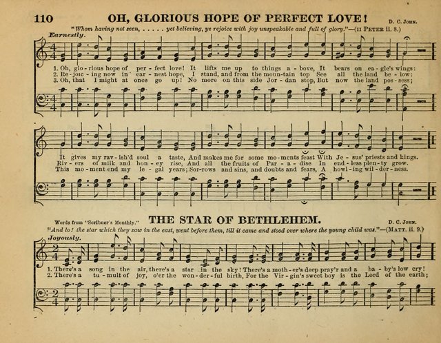 The Guiding Star for Sunday Schools: a new collection of Sunday school songs, together with a great variety of anniversary pieces written expressly for this worke page 112