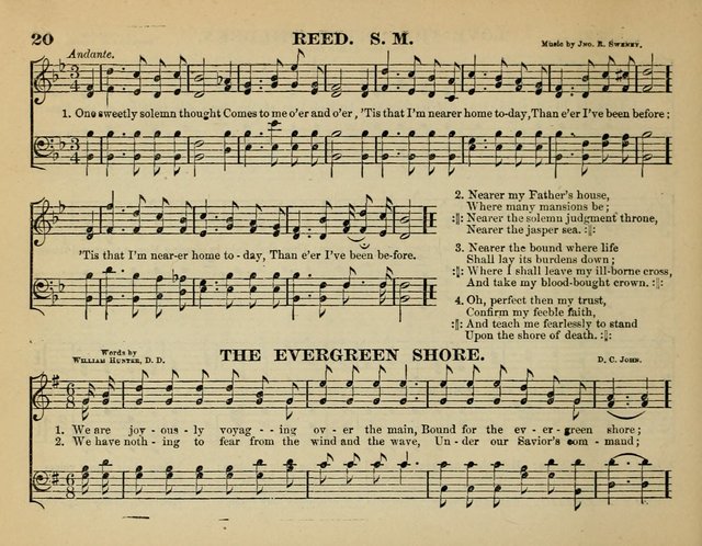 The Guiding Star for Sunday Schools: a new collection of Sunday school songs, together with a great variety of anniversary pieces written expressly for this worke page 20