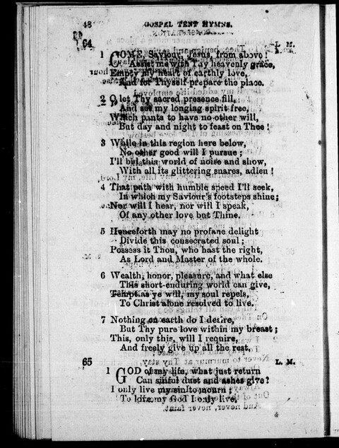 Gospel Tent Hymns page 47