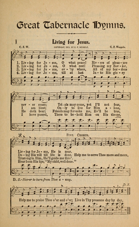 Great Tabernacle Hymns page 1