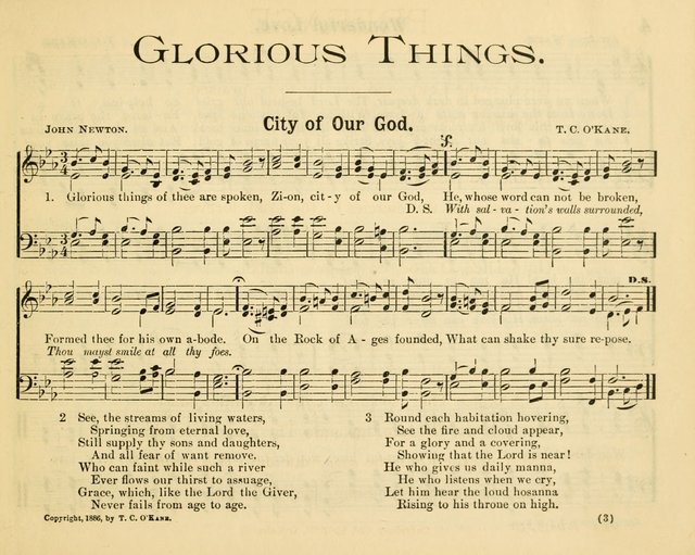 Glorious Things in Sacred Song: for use in Sabbath Schools and Gospel Meetings page 1