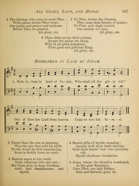 The Hosanna: a book of hymns, songs, chants, and anthems for children page 107