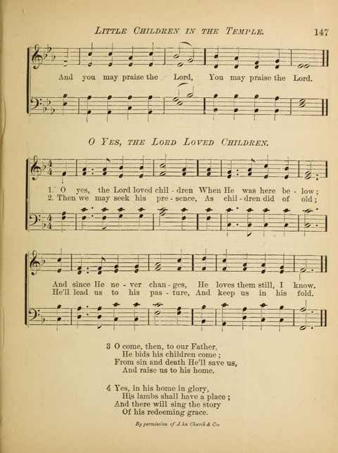 The Hosanna: a book of hymns, songs, chants, and anthems for children page 147