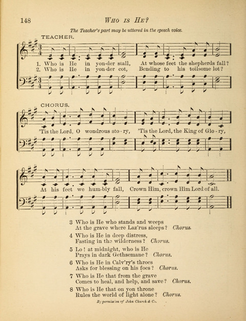 The Hosanna: a book of hymns, songs, chants, and anthems for children page 148
