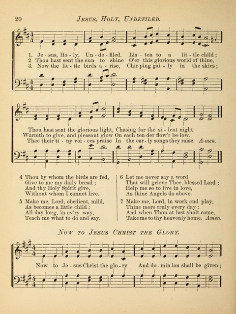 The Hosanna: a book of hymns, songs, chants, and anthems for children page 20