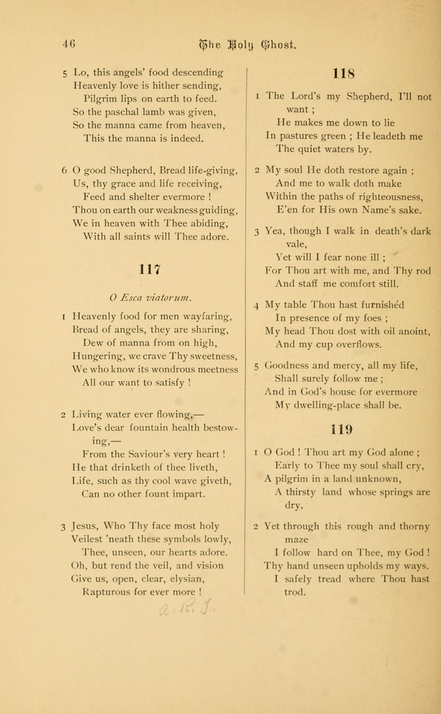 Hymnal page 46
