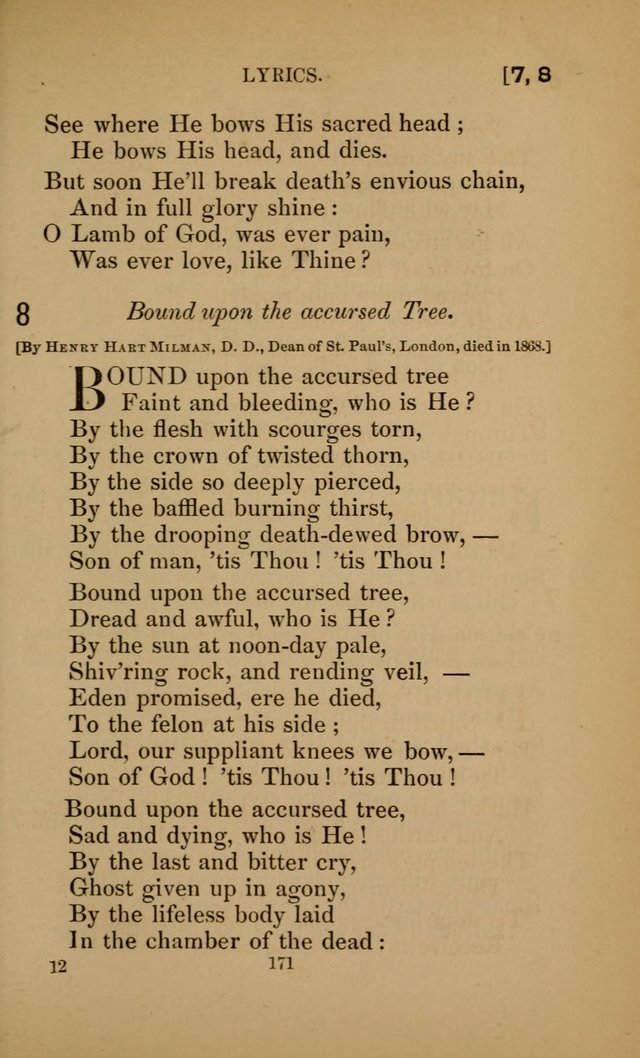 Hymns for All Christians page 171