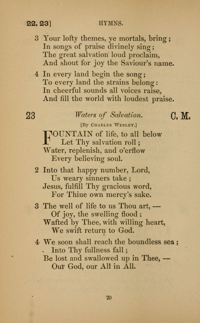 Hymns for All Christians page 20