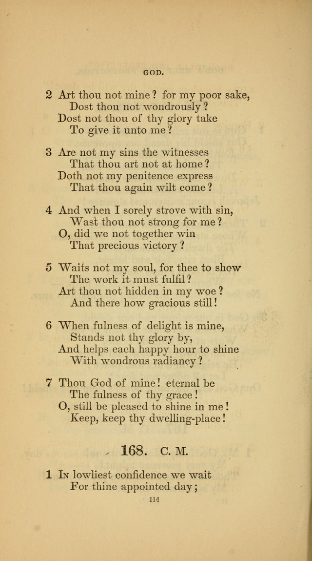 Hymns for the Church of Christ (3rd thousand) page 114